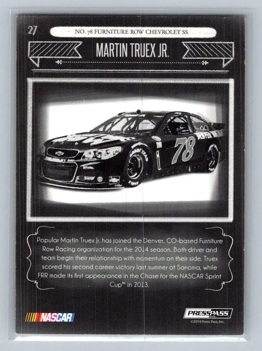 2014 Press Pass Total Memorabilia #27 Martin Truex Jr. Gold #/175 - Racing Card Single