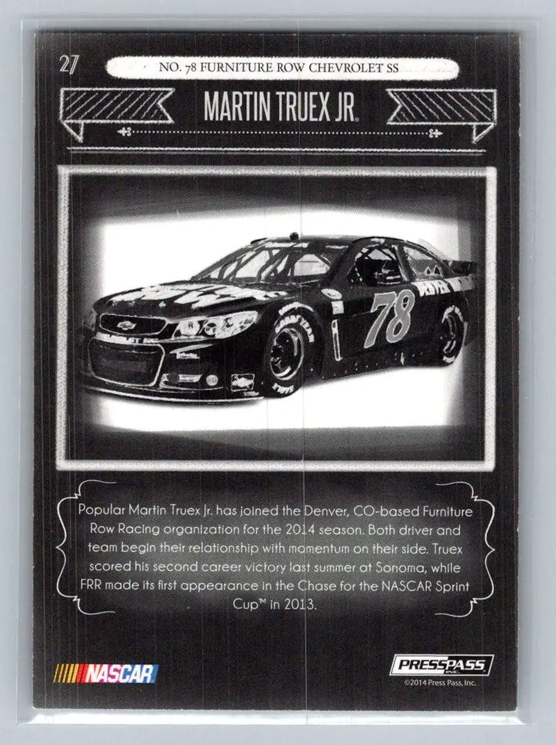 2014 Press Pass Total Memorabilia #27 Martin Truex Jr. Gold #/175 - Racing Card Single