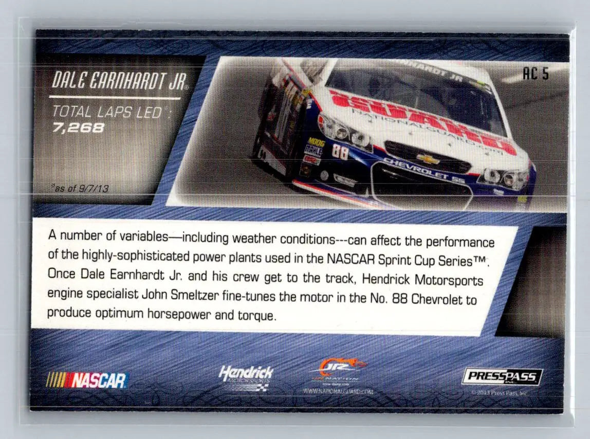 2014 Press Pass Total Memorabilia #AC 5 Dale Earnhardt Jr. Acceleration - Racing Card Single