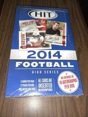 2014 Sage Hit High Series Sealed Football Hobby Box 10 Autographs Auto - Football Card Box