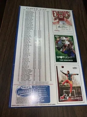 2014 Sage Hit High Series Sealed Football Hobby Box 10 Autographs Auto - Football Card Box