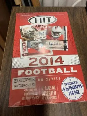 2014 Sage Hit Low Series Sealed Football Hobby Box 8 Autographs Auto - Football Card Box