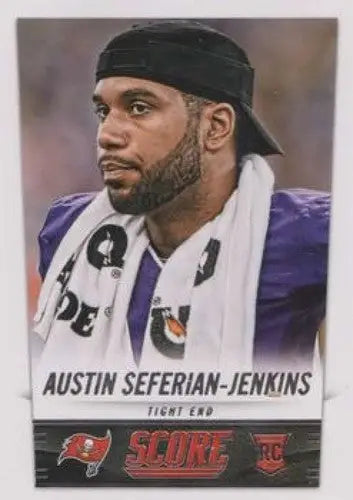 Original gloss of Austin Seferian-Jenkins 2014 Score Rookies football sports card