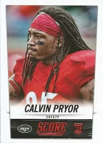 Calvin Pryor football card from 2014 Score Rookies NM-MT, perfect for sports cards collectors