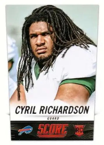 Cyril Richardson football card from 2014 Score Rookies with original gloss NM-MT RC Chelsea