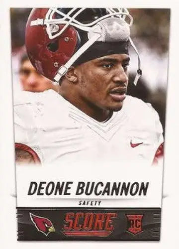Original gloss football card of Deone Bucannon from 2014 Score Rookies series