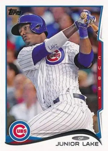 Original gloss Junior Lake baseball card from 2014 Topps NM-MT Cubs ID 5544