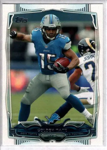 Golden Tate football card with original gloss from 2014 Topps #106 NM-MT Lions