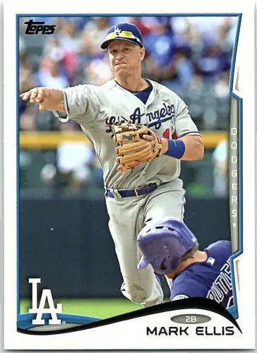 2014 Topps Mark Ellis baseball card with original gloss NM-MT Dodgers