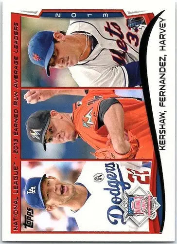 2014 Topps #113 Clayton Kershaw/Jose Fernandez/Matt Harvey NM-MT ID:5579 - Baseball Card Single