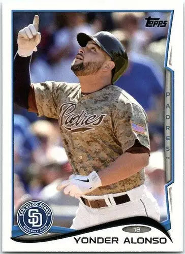 2014 Topps #129 Yonder Alonso NM-MT Padres - Baseball Card Single