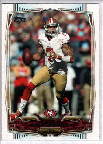 Original gloss of Colin Kaepernick football card from 2014 Topps NM-MT 49ers