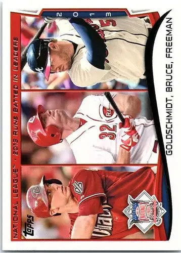 2014 Topps #143 Goldschmidt/Bruce/ Freddie Freeman NM-MT ID:72053 - Baseball Card Single