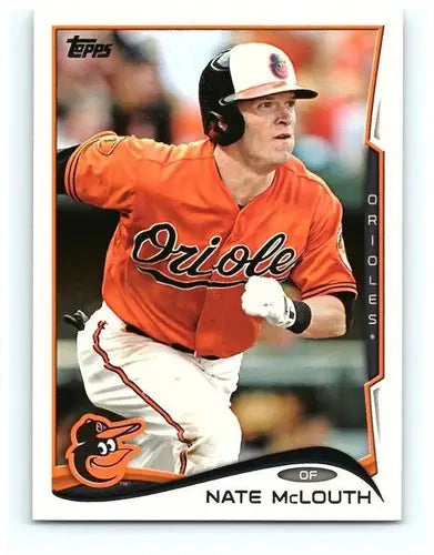 2014 Topps Nate McLouth baseball card with original gloss NM-MT Orioles ID 18513