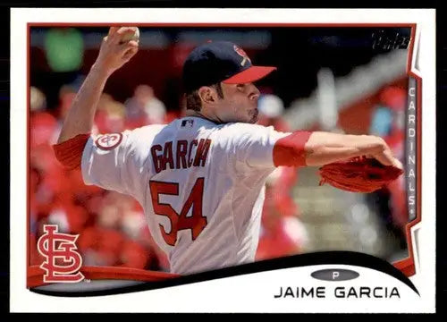 Jaime Garcia baseball card with original gloss from 2014 Topps NM-MT Cardinals
