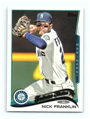 Original gloss baseball card featuring Nick Franklin NM-MT from 2014 Topps series