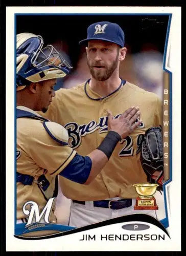 2014 Topps #181 Jim Henderson NM-MT Brewers ID:72125 - Baseball Card Single