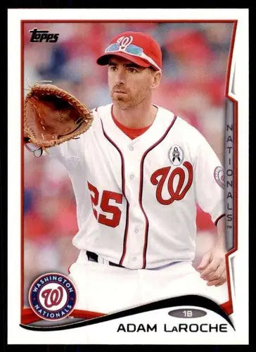 Baseball trading card of Adam LaRoche in Washington Nationals uniform, 2014 Topps NM-MT