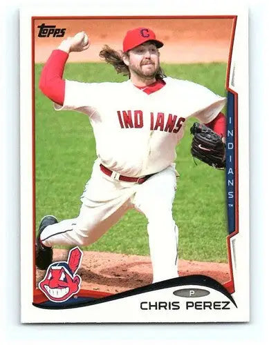 2014 Topps #191 Chris Perez NM-MT Indians - Baseball Card Single