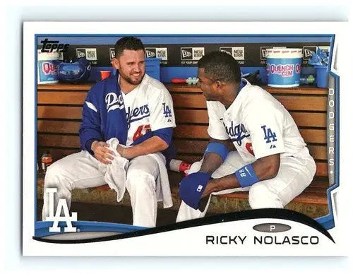 2014 Topps Ricky Nolasco baseball card with original gloss, NM-MT condition