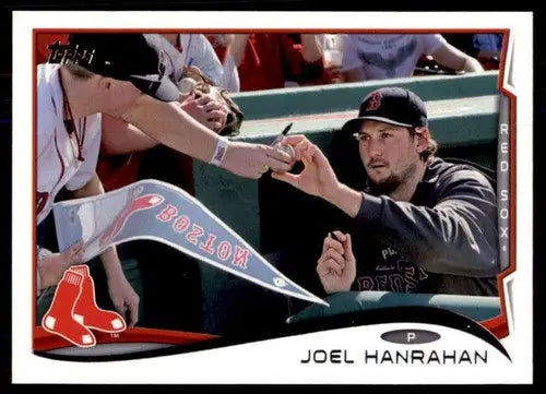 Original gloss Joel Hanrahan baseball card Red Sox 2014 Topps #194 NM-MT