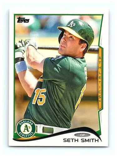 2014 Topps #205 Seth Smith NM-MT Athletics - Baseball Card Single