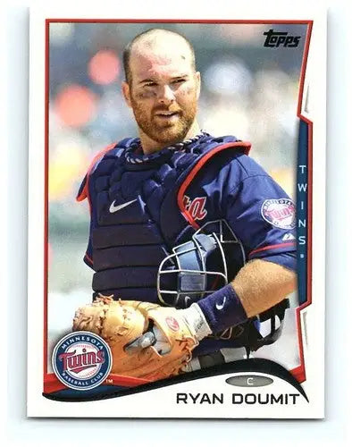 Ryan Doumit baseball card with original gloss from 2014 Topps #220 NM-MT Twins