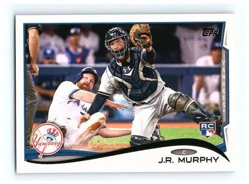 J.R. Murphy 2014 Topps rookie Yankees baseball card with original gloss NM-MT RC