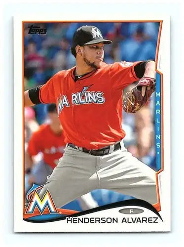 2014 Topps #241 Henderson Alvarez NM-MT Marlins - Baseball Card Single