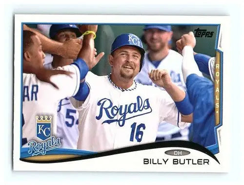 2014 Topps Billy Butler baseball card with original gloss NM-MT Royals ID 18641