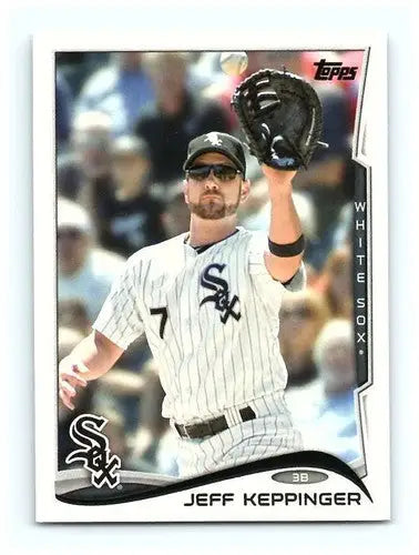 Jeff Keppinger White Sox baseball card with original gloss from 2014 Topps #262