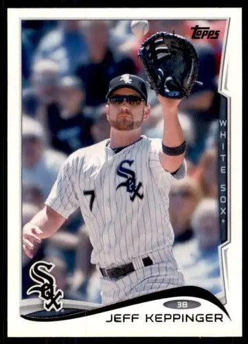 Jeff Keppinger baseball card from 2014 Topps White Sox with original gloss