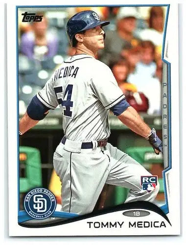 2014 Topps Tommy Medica rookie Padres baseball card with original gloss NM-MT RC