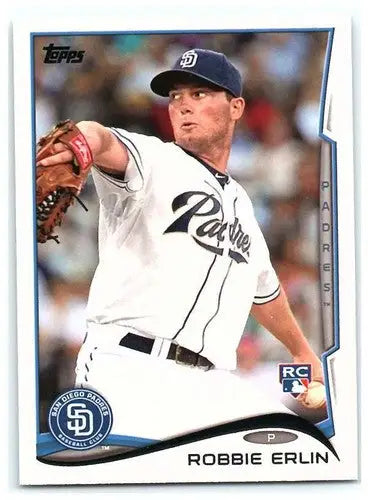 Robbie Erlin baseball card rookie Padres 2014 Topps original gloss NM-MT RC