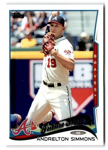 Original gloss 2014 Topps Andrelton Simmons NM-MT baseball card Braves ID 72970