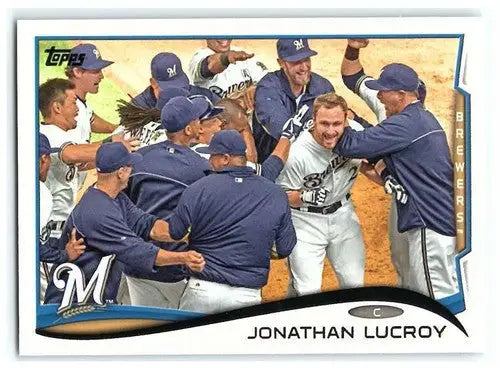 2014 Topps #285 Jonathan Lucroy NM-MT Brewers ID:5642 - Baseball Card Single
