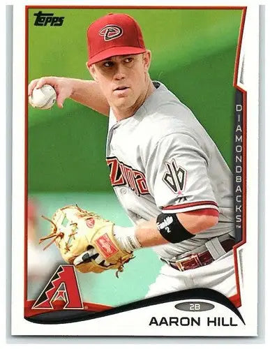 Original gloss Aaron Hill baseball card 2014 Topps NM-MT Diamondbacks ID 5645