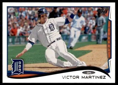 Original gloss baseball trading card of Victor Martinez NM-MT from 2014 Topps Tigers