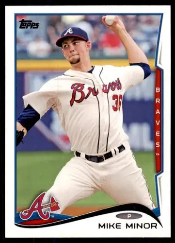 Original gloss 2011 Topps Mike Minor baseball card NM-MT Braves ID 72529
