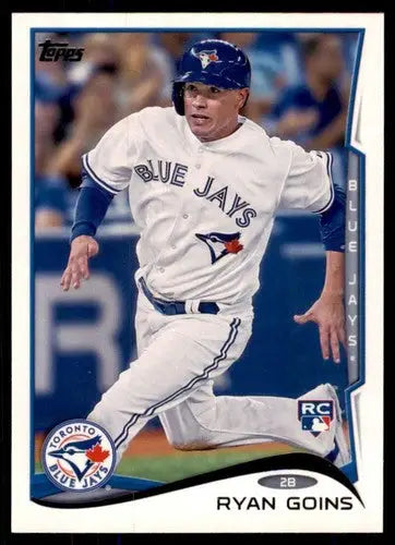 Original gloss 2014 Topps Ryan Goins rookie Blue Jays baseball card