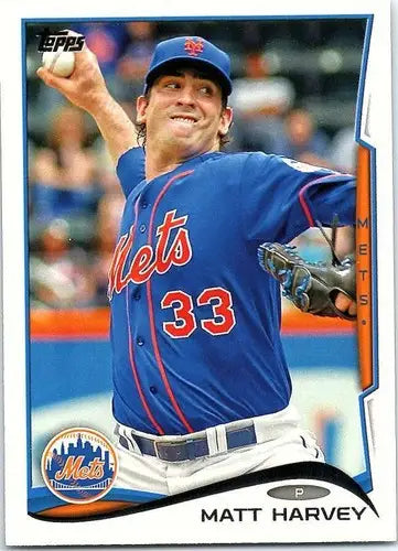 2014 Topps #33 Matt Harvey NM-MT Mets ID:70755 - Baseball Card Single