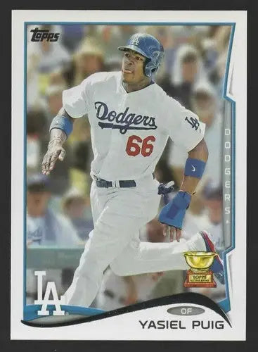 2014 Topps #331 Yasiel Puig NM-MT Dodgers ID:81519 - Baseball Card Single