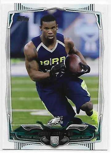 Original gloss Henry Josey rookie card from 2014 Topps #350 Rookie Eagles collection