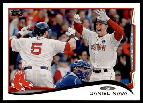 2014 Topps #362 Daniel Nava NM Near Mint Red Sox ID:82883 - Baseball Card Single
