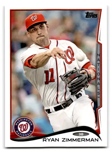 Ryan Zimmerman baseball card with original gloss from 2014 Topps #378 Simply Sandoval