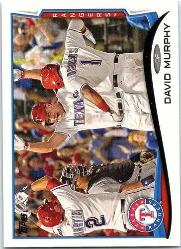 2014 Topps Baseball Card featuring David Murphy NM-MT Rangers with original gloss