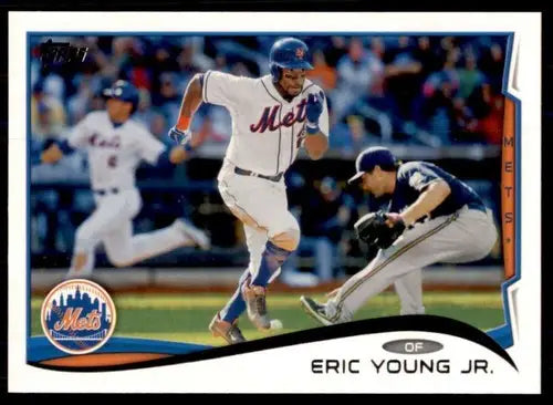 2014 Topps Eric Young Jr. baseball card with original gloss Mets ID 24331