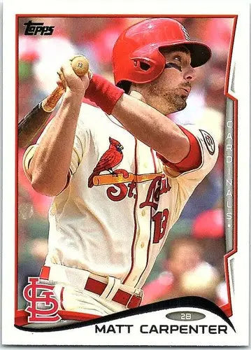 Matt Carpenter baseball card with original gloss from 2014 Topps NM-MT Cardinals
