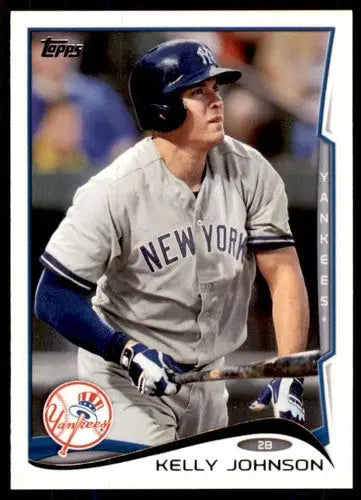 Original gloss baseball card of Kelly Johnson NM-MT from 2014 Topps #504