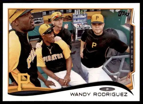 2014 Topps Wandy Rodriguez baseball card with original gloss NM-MT Pirates ID 18814